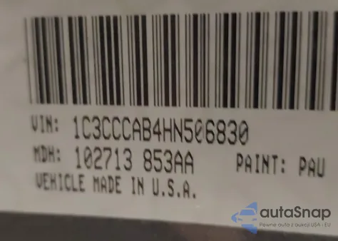 2017 Chrysler 200 Limited Platinum z USA, uszkodzony, nr VIN 1C3CCCAB4HN506830